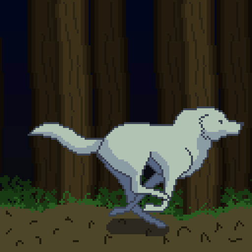 Pixel Wolf animation